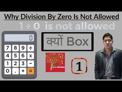 why Division by zero is not allowed?