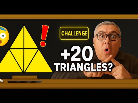 How many triangles can you count in this visual challenge