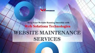 🚀Maximize Website's Performance with Web Solutions Technologies | Maintenance Services Explained! 💻✨