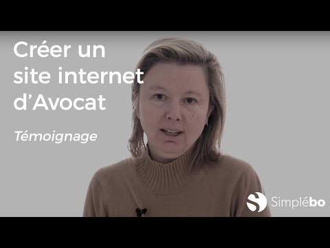Avocats, créez un site internet d'Avocat - Témoignage client Simplébo - Karine Altmann