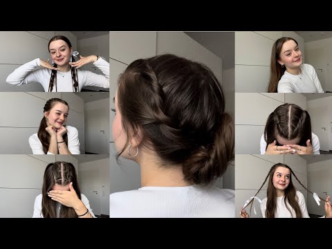 Cute and easy hairstyles🌸🎀