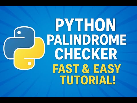 🔥 Python Palindrome Checker  Fast & Easy Tutorial