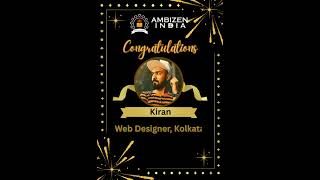 Mr Kiran - from Kolkata Congratulations | Job Oriented Courses in Munirka South Delhi +919007144778