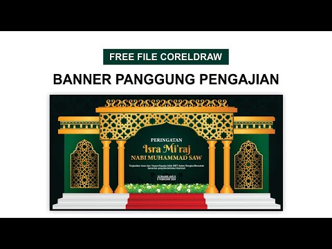 DESAIN BANNER SEPANDUK PENGAJIAN - CORELDRAW