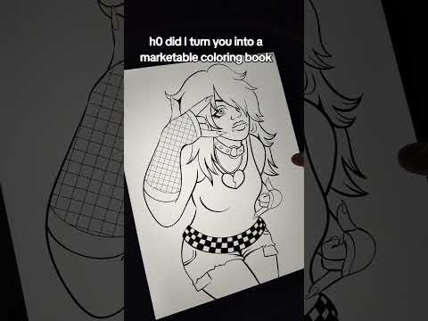 Do you like digital coloring books? #art #illustration #scene #emo #coloringpages
