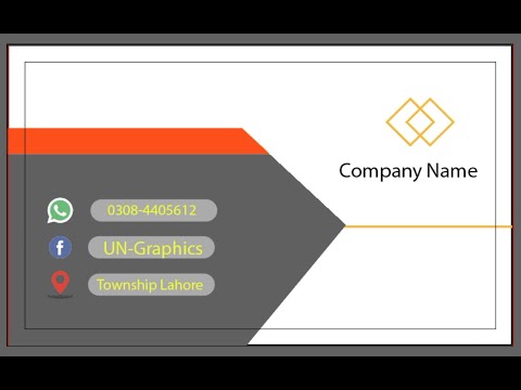 How To Make Gray Business Card Designs In Adobe Illustrator  CC 2018/ Easy Tutorials