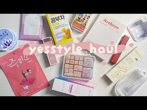 🍂cute yesstyle haul🐻 k-beauty, bts, accessories unboxing / code MIMICODE1