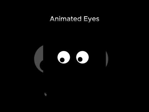 👀 Fun Animated Eyes Follow Cursor Using HTML, CSS & JavaScript! 🖱️✨ #short #htmlcssjs