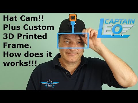 Hat Cam Perfect Framing! RC flying hat cam video recording. How a custom visual frame works!