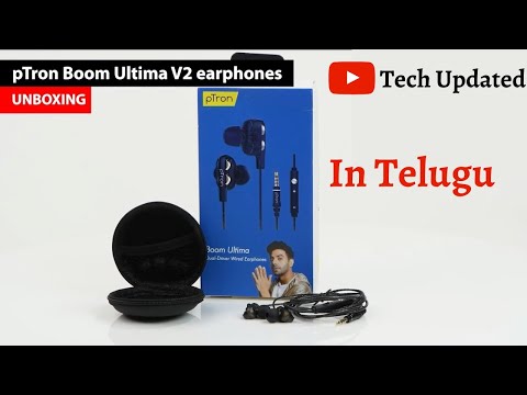 PTron Boom ultima wierd headphones Unboxing video in Telugu | Tech Updated