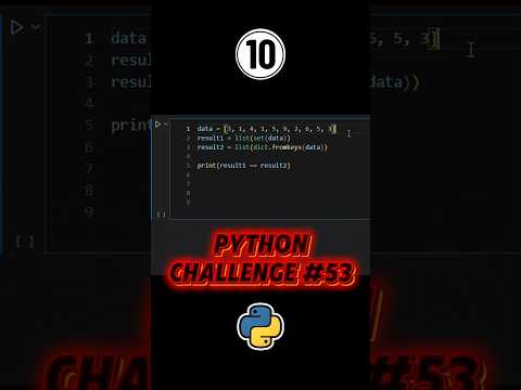 Can You Solve This Python Duplicate Removal Trap? 🐍 #PythonChallenge