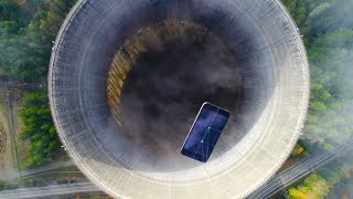 Dropping an iPhone XS Max Into Nuclear Power Plant Hole! - What's In There?