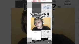 1k LAYERS??  #ibispaintx #digitalart #challenge #shortsfeed *the 1000th layer