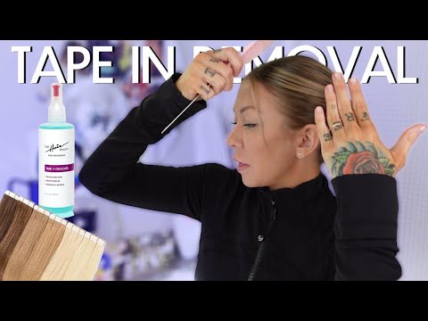 how to remove tape-in hair extensions