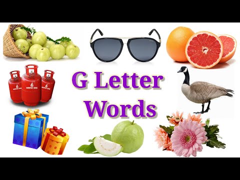 Learn English | G Letter words | G Letters with Picture @funnlearnpreschool6016