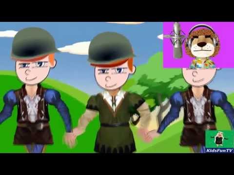 Grand Old Duke Of York By Kids From England | Animated Nursery Rhymes With Lyrics By KidsFun TV