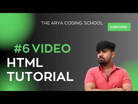 HTML Tutorial 6 video  || Arya Coding School || @aryacodingschool