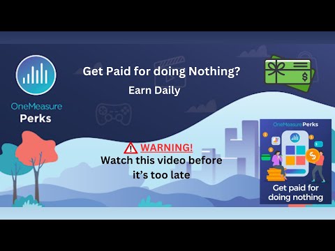 OneMeasure Perks review - Watch this video before it's too late | Earn daily reward by doing nothing