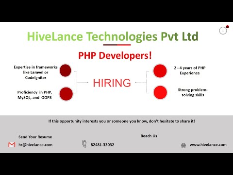 PHP DEVELOPER JOB