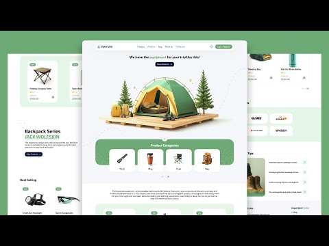 Responsive Camping Website Using HTML CSS And JavaScript