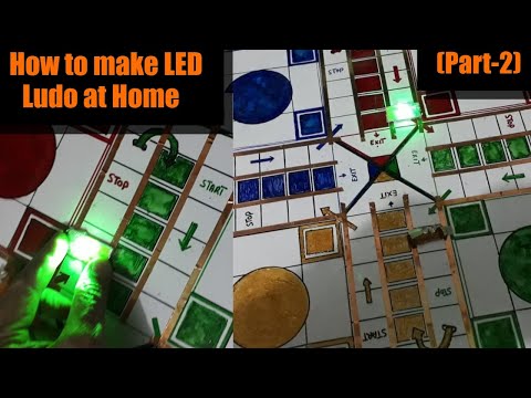 How to make LED Ludo at Home (Part-2) | Ludo Game | Ludo Drawing | Draw Ludo Board Game | DIY Ludo