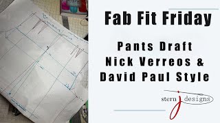 The Basics of Pattern Making for Fashion  Designers - Step-by-Step Pants Draft