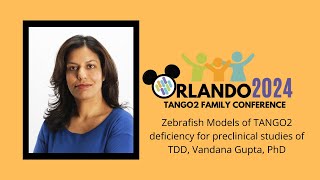 Zebrafish Models of TANGO2 deficiency for preclinical studies of TANGO2 Deficiency Disorder