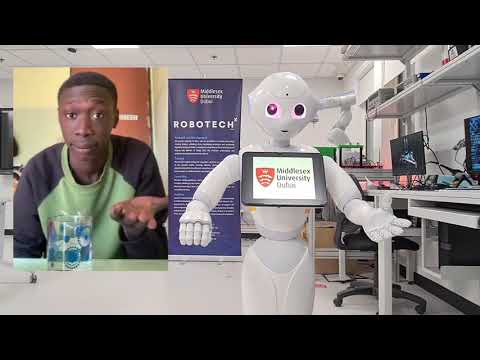 Pepper Robot imitating Khaby Lame