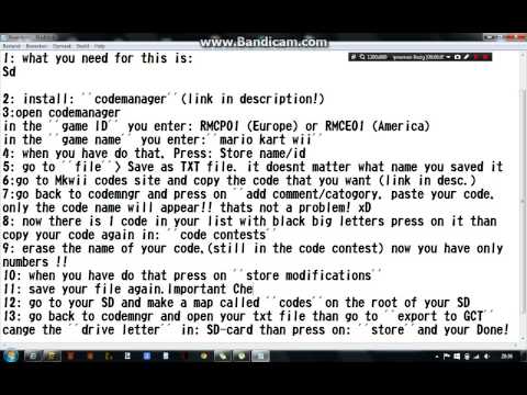 Mkwii how to use Codes with codemanager