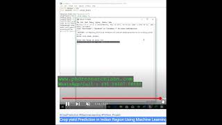 Crop yield Prediction in Indian Region Using Machine Learning PYTHON PROJECT