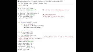 Python project using turtle library