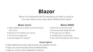 Unboxing Blazor, C# UI framework for next generation WebApps