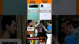 Infinix Hot 60i 😂 vs iPhone 17 Air 💸 | Funny Tech Comparison 2025 🔥