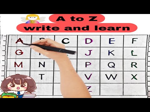 A TO Z Alphabets trace write and learn📘 Nersery lkg and ukg video 📷
