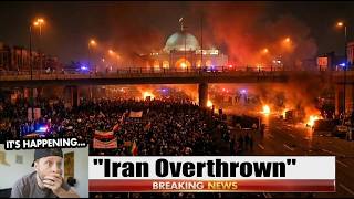 TEHRAN IN FLAMES... Ayatollah FLEES as Trump Tells Protesters "STRIKES IMMINENT"