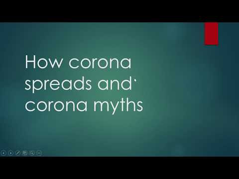 How Corona Spreads and Corona Myths. Explained in Tamil