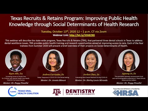 TRR Program: Improving Public Health Knowledge through Social Determinants of Health Research