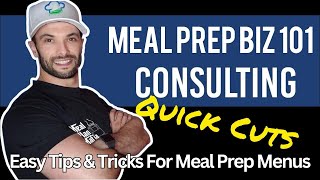 Easy Tips & Tricks For Meal Prep Menu Design
