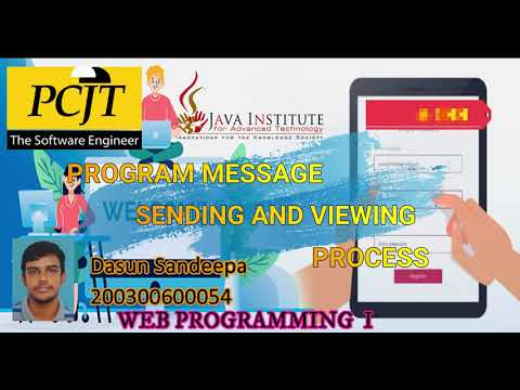 Program the message sending and viewing process