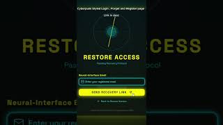Step Into the Future: Cyberpunked Login Pages in React TSX ⚡ SynthAuth UI!