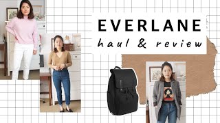 Everlane Haul & Try On | Spring Basics 2019 | chunbuns