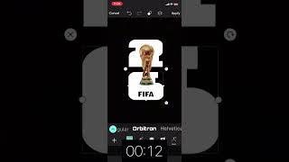 How to make the World Cup logo in 20 seconds #football #sports #trending #messi #ronaldo #worldcup