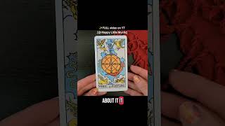 A reminder to embrace the lessons we learn with each turn of the wheel #learntarotwithme ✨️