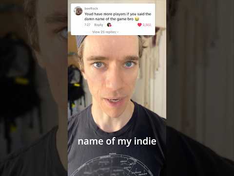 Why I don't say the name of my indie game #indiegame #indiegamedev #indiedev