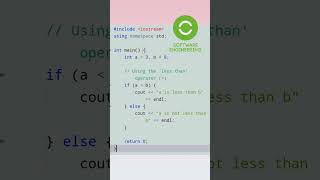 Arithmetic less than operator in CPP language / Programming / CPP language