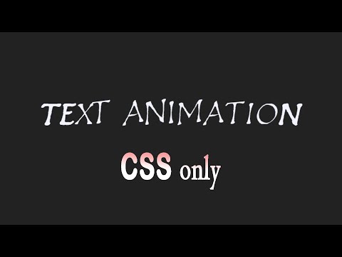Text Animation Using only CSS | CSS Text Animation | Rizowan Ahmed Safi