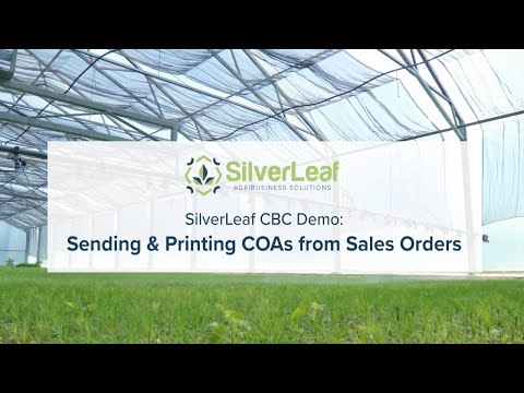 SilverLeaf Demo: Sending & Printing COA's from Sales Orders