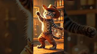 Cowboy Cat Boot-Scootin’ on the Bar – Country Paw-ty Time