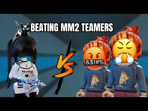 DESTROYING TOXIC MM2 TEAMERS (Murder Mystery 2)