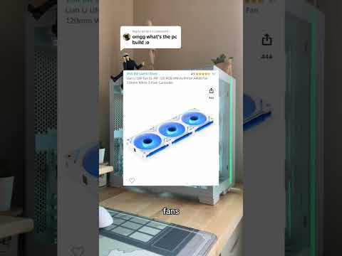 all white of build 🤍 #pcgaming #desksetup #gamingsetup #pcbuild